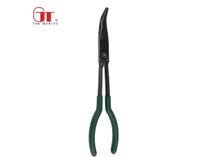Extra Long Bent Needle Knurled Nose Pliers MP-609F